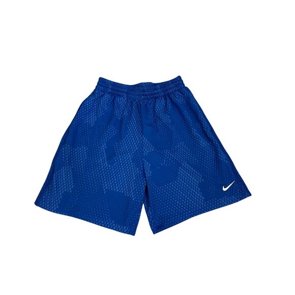 Nike Dri Fit Blue Drawstring Athletic Shorts Size Youth Large 14/16 - Picture 1 of 4